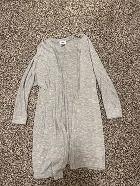 Old Navy Heather Gray Open Cardigan